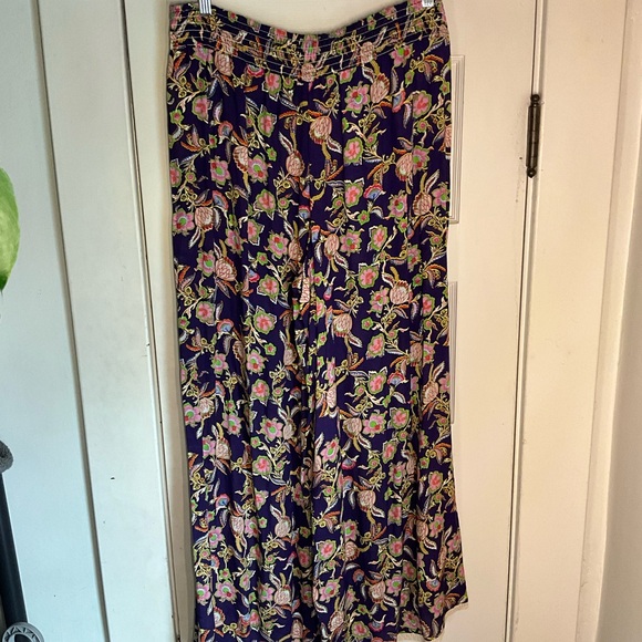 Anthropologie Corfu Floral Flare Pants - Picture 2 of 5